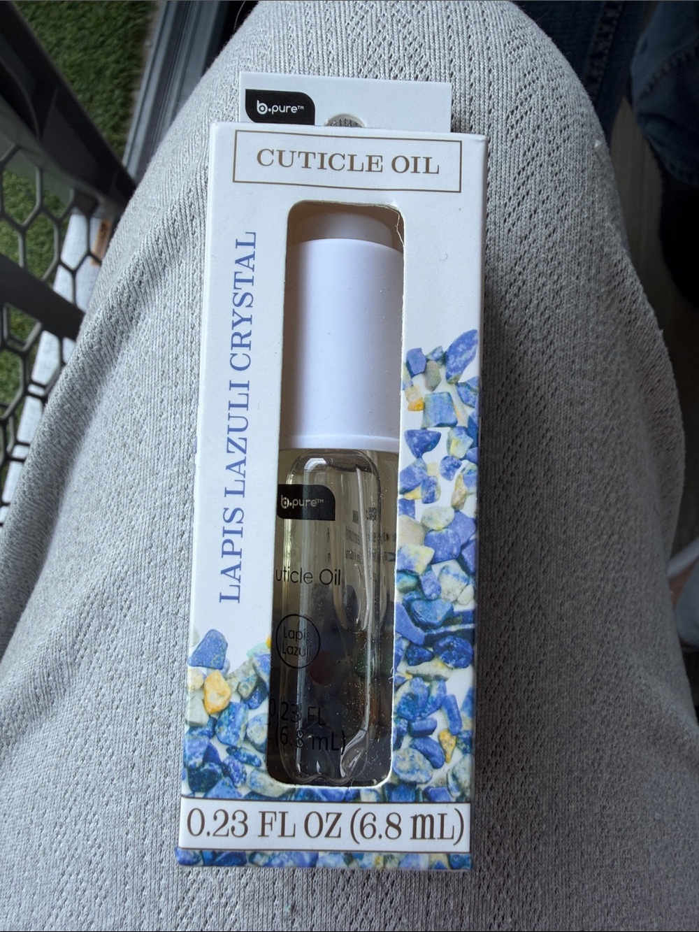 Lapis Lazuli Crystal Cuticle Oil — Blue